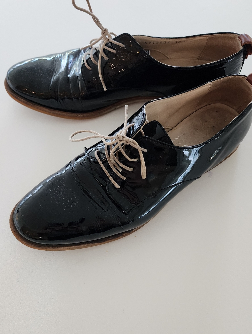 AGL Italian Leather Oxford Shoes